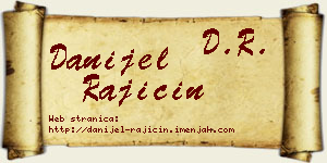 Danijel Rajičin vizit kartica